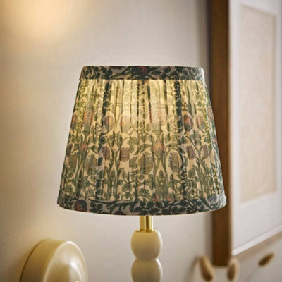 B&Q -  Abel Mini Floral Pleated Tapered Wall Light Lamp Shade