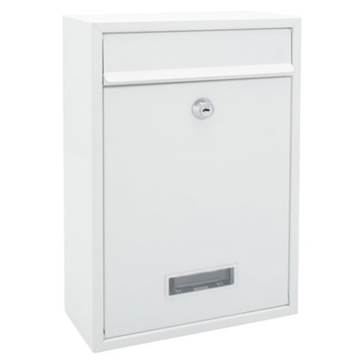 Burg-Wachter Style Postbox White 31X22X7Cms from B&Q