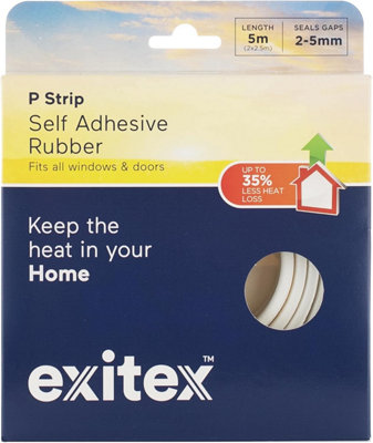 Exitex Rubber Draught Excluder - 5m - White - Image 5
