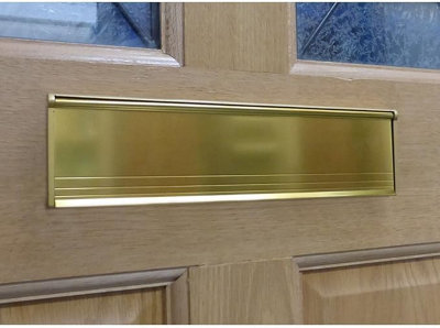 Exitex Draught Letter Plate Seal & Flap Gold from B&Q