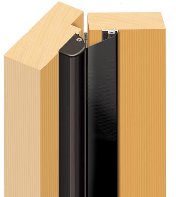 B&Q -  Roller Finger ProtectorDoor Hinge Edge GuardClassroom & Commercial SafetyProfessional Little Fingers Protection 1925mm Black