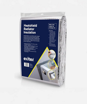 Exitex Superior Radiator Reflector Foil 0.6M X 5M Energy Saving Insulation 3M² Sheet from B&Q