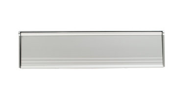 Exitex Internal Letterbox Draught Excluder With FlapAluminium Plate With Bristle SealSpring Closing FlapReduces Draughts from B&Q