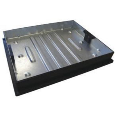 Clark-Drain Black Block Paving Recessed Manhole Cover And Frame 600 X 450 X 80Mm - Image 7