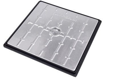 Clark Drain 450mm X 450mm 5T Galvanised Steel Manhole Cover & Frame Pc5Bg Overall Size Including Frame Is 513mm X 513mm from B&Q