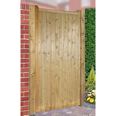 Burbage Iron Craft Drayto Tall Single Wooden Garden Gate 1050mm Wide X 1800mm High Dr54 from B&Q