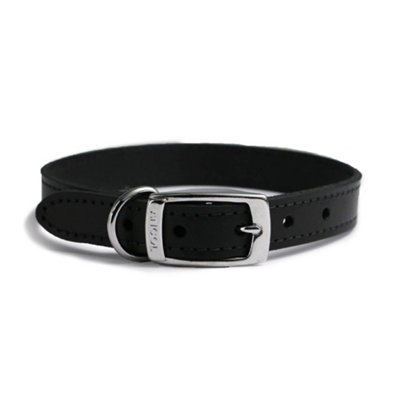 Ancol Heritage Leather Collar Black 26-31Cm Size 2 from B&Q