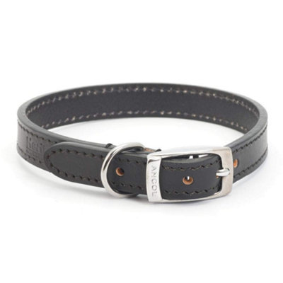 Ancol Heritage Leather Collar Black 25Mm X45-54Cm Sz 6 - Image 5