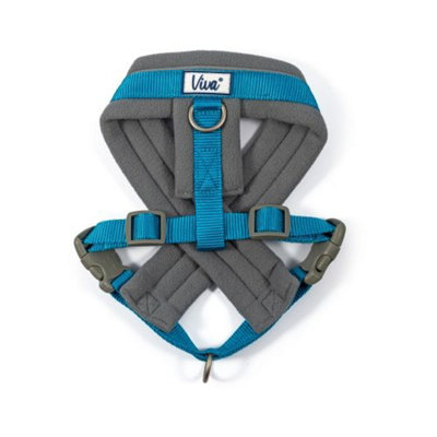 Ancol Viva Nylon Padded Harness Blue Medium 41-53Cm from B&Q