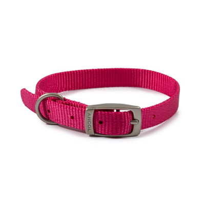 Ancol Viva Lightweight Buckle Collar PinkSize 3 To Fit 28-36 Cm Weather Proof from B&Q