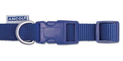 Ancol Viva Nylon Quick Fit Adj Collar Blue 15mm X20-30Cm Sz1-2 from B&Q