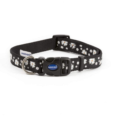Ancol Fluval Black Daisy Nylon Adj Collar S2-51 Kg,transparent from B&Q