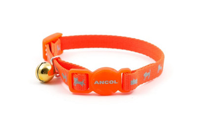 Ancol Hi-Vis Safety Kitten CollarNeon Orange from B&Q