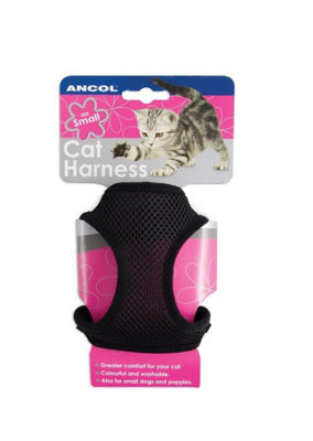 Ancol Soft Harness & Lead Black Mediumium from B&Q