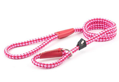 Ancol Viva Nylon Rope Slip Lead Pink 8mm X1.5M