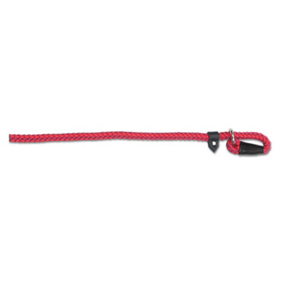 B&Q -  Heritage Nylon Rope Slip Lead 2 Tone Red 1.22M X12mm Sz 4-8