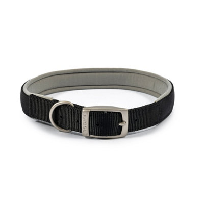 Ancol Nylon Soft Protection Buckle Collar in Black 65cm/26” Length 25mm Width - Image 3