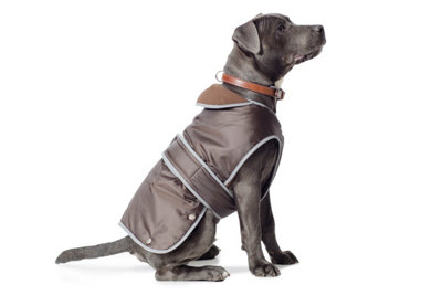 Ancol Muddy Paws All Weather Stormguard Coat . Chocolate. Size Large ( Length 50CmUp To 79Cm Girth) from B&Q