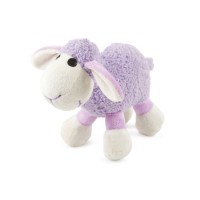 Ancol Small Bite Fun Play Comforting Lilac Lamb Plush Puppy Dog Toy Small Animal Games from B&Q