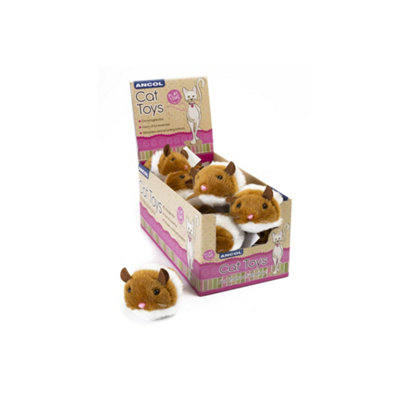 Ancol Jittery Mice Cat Toys Fun Interactive Indoor Cuddly Kitty Play Mouse 12 Pieces from B&Q