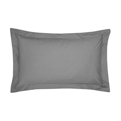 Bedeck Of Belfast 300 Thread Count Oxford Pillowcase Charcoal from B&Q