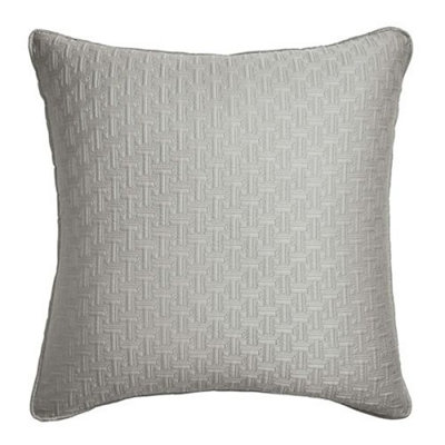 Ted Baker Ted Baker T Quilted Sham Pillowcase 65X65cm Silver