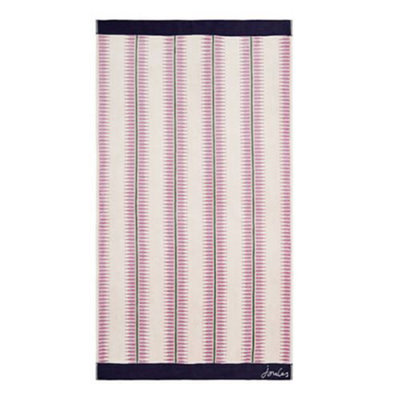 Joules Fruity Stripe Bath Sheet Oat from B&Q