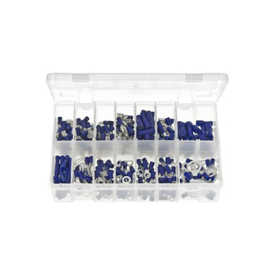 B&Q -  Terminals Insulated Blue Box Of 280 Pieces