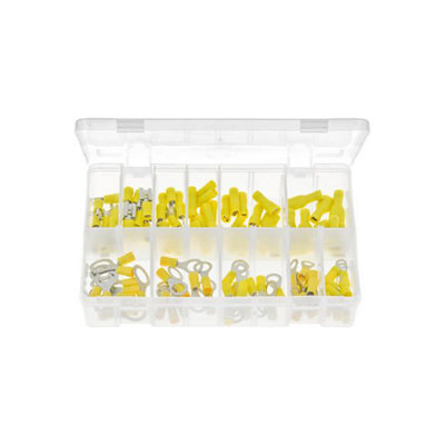 B&Q -  Terminals Insulated Yellow Box Of 110 Pieces