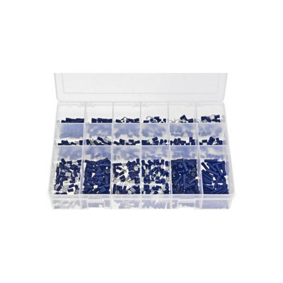 B&Q -  Terminals Insulated Blue Box Of 600 Pieces