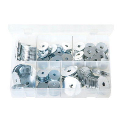 Mehr Zinc Plated Steel Repair Washers Assorted Sizes Box Of 220 Pieces from B&Q