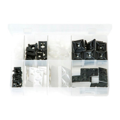 Mehr Cable Tie Bases & Cradle Mounts Box Of 120 Pieces from B&Q