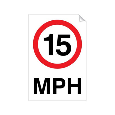 Mehr 15 Mph 240 X 360mm Sticker Qty 1 from B&Q