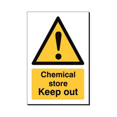 Mehr Chemical Store Keep Out 240 X 360mm Sign Qty 1 from B&Q