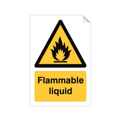 Mehr Flammable Liquid 240 X 360mm Sticker Qty 1 from B&Q