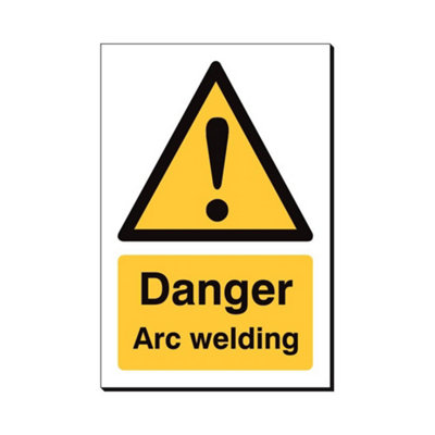 Mehr Warning Arc Welding 240 X 360mm Sign Qty 1 from B&Q