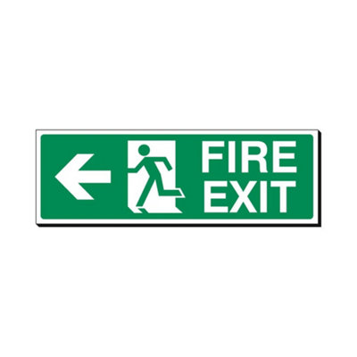 Mehr Left ArrowFire Exit 120 X 360mm Sign Qty 1 from B&Q