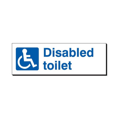 Mehr Disabled Toilet 120 X 360mm Sign Qty 1 from B&Q