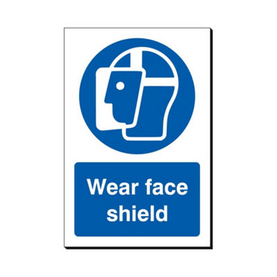 B&Q -  Wear F Shield 240 X 360mm Sign Qty 1