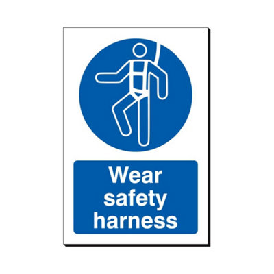 B&Q -  Wear Safety Harness 240 X 360mm Sign Qty 1