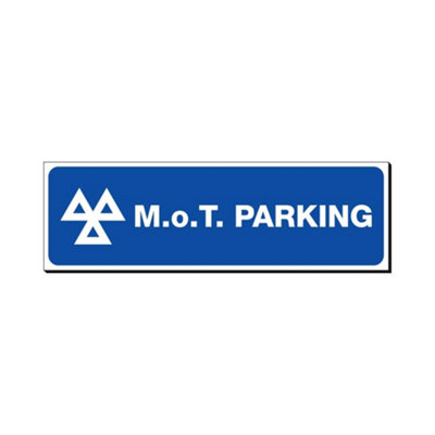 Mehr Mot Parking 150 X 480mm Sign Qty 1 from B&Q