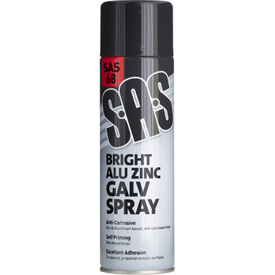 Mehr Bright Alu Zinc Galv Spray 500Ml Sas68 Qty 6 Sas from B&Q