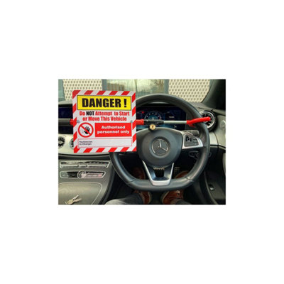 Mehr Ev Stee Wheel Lockout & Sign Evh30 Qty 1 from B&Q