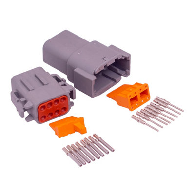 Mehr Dtm Connector 8-Way Waterproof Kit With Pins And Wedges Qty 1 Kit from B&Q
