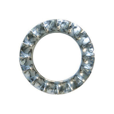 Mehr Zinc Plated Steel Serrated External Lock Washer M16 Pack Of 50 from B&Q