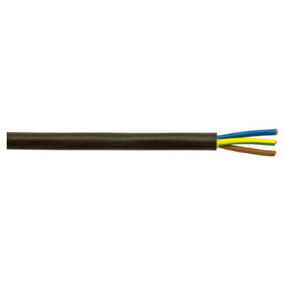 Mehr Mains Cable 3-Core Trs Black 1.50 Square mm 15A Rating Length 50 M from B&Q