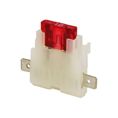Mehr Standard Blade Fuse Holders White Pack Of 10 from B&Q