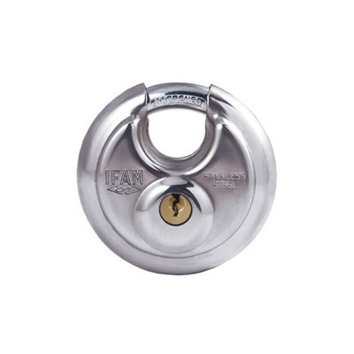 Mehr Circular Discuss Padlock 70mm Pad195 Qty 1 Ifam from B&Q