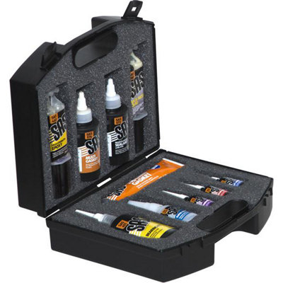 Mehr Engineers Adhesive Sealant Kit 10 Piece Sglue Thread Lock Gasket Epoxy Qty 1 Kit from B&Q