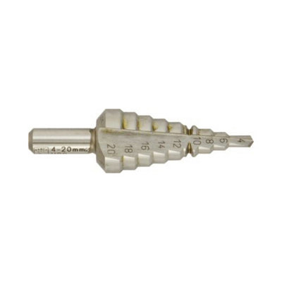 Mehr Hss Step Drill 4-20mm Qty 1 Abracs from B&Q